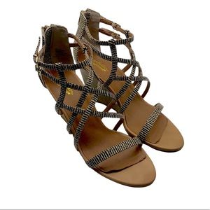 Seychelles Illustrious Natural Wedge Sandal Size 8.5